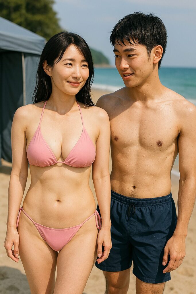 Featured image for マッマ(43)と二人で海に来たんやけど、周りの視線が痛いwww